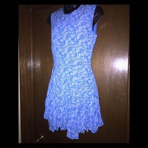 Blue & White Floral H&M Mini Dress